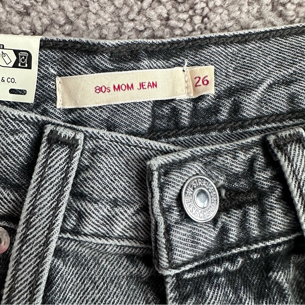 Levi’s 80s Mom Jean Charcoal Grey W26 - Picture 10 of 14